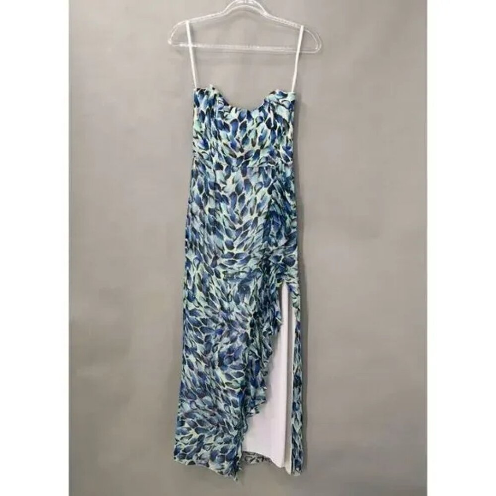 Katie May Strapless Floral Dress Womens Small Romantic Wedding Swiftie